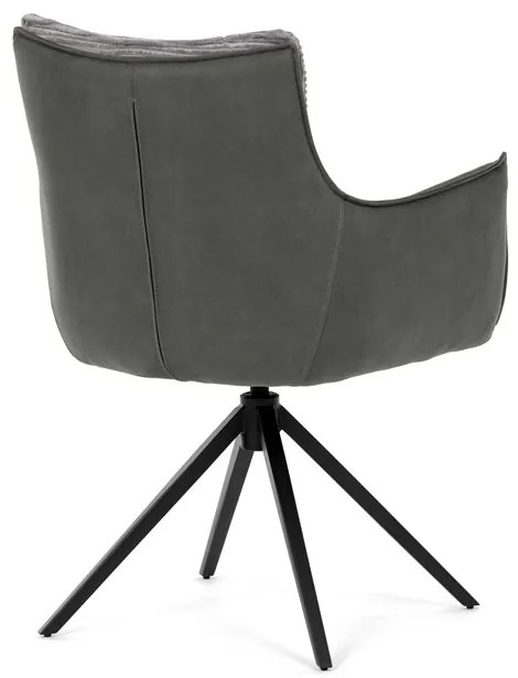 Autronic BONTEC Jedálenská stolička, šedá, menčestrová látka, DCH-D1345 GREY2 Farba: Šedá