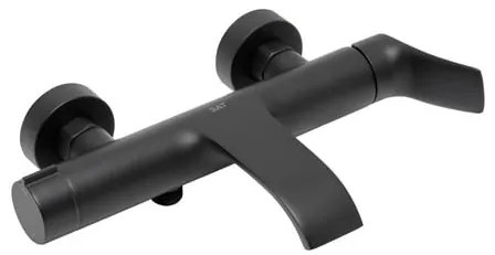Vaňová batéria SAT Infinitio bez sprchového setu 150 mm čierna matná SATBSINF222C