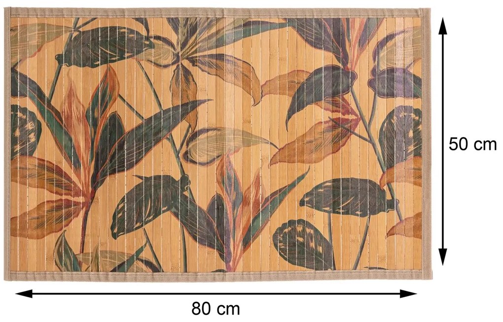 5five Simply Smart Predložka do kúpeľne Palawan, 50x80 cm, viacfarebná