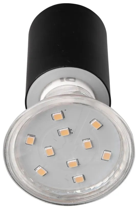 Matne čierne nástenné svietidlo (dĺžka 10 cm) Lorenzo - Trio