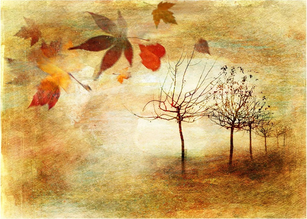 Sklenený obraz - Jesenná nálada (70x50 cm)
