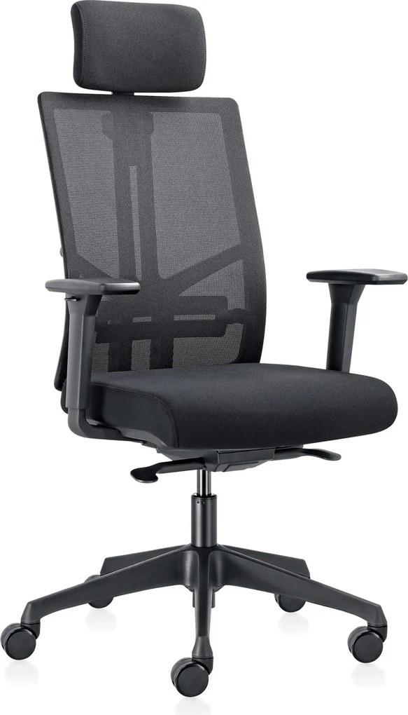 Kancelárska stolička WATT, čierna