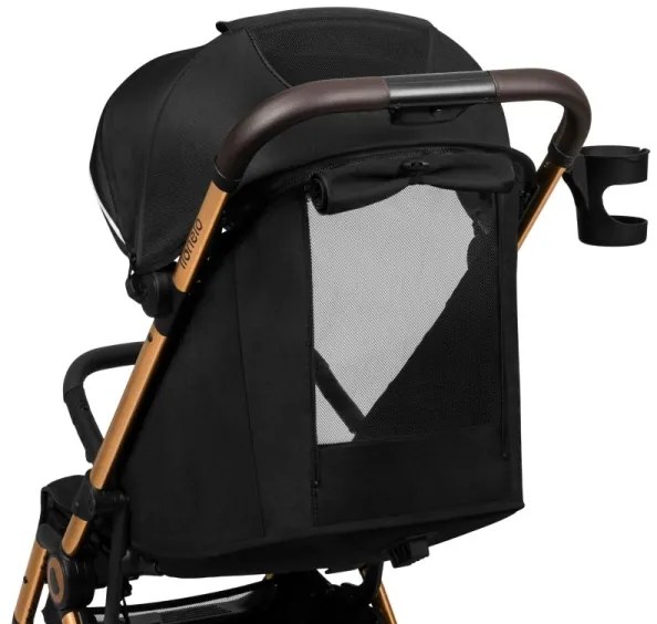 Lionelo - Športový kočík CLOE čierna/zlatá