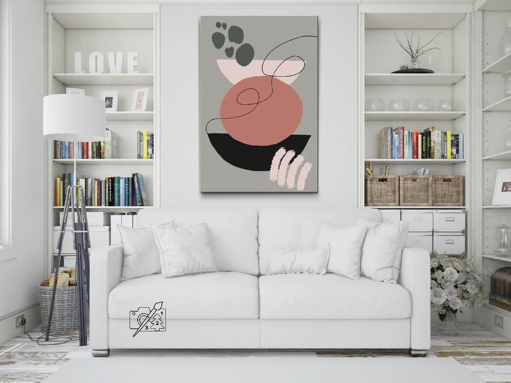 Gario Maľovanie podľa čísel Boho abstraktná maľba Rozmery: 40 x 60 cm, Rámovanie: Iba zrolované plátno