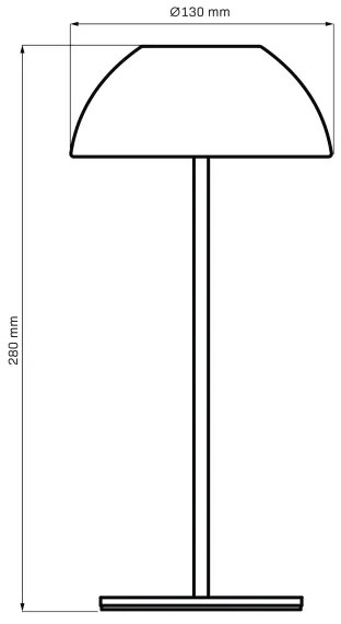 LED Stmievateľná stolná lampa TANZANIA LED/1,8W/5V USB 1800 mAh IP44 biela