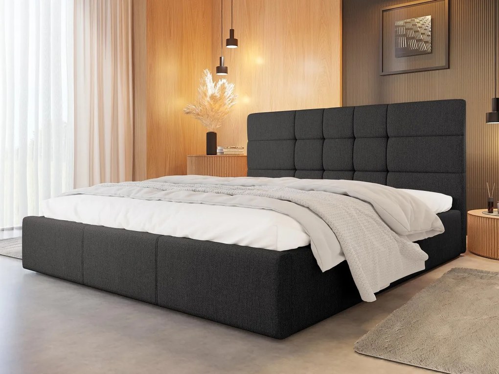 Čalúnená posteľ Minti, Dostupné poťahy: Inari 96, Rozmer postele: 160x200