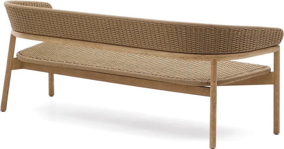 Záhradná pohovka z masívu akácie v béžovej a prírodnej farbe Arinella – Kave Home