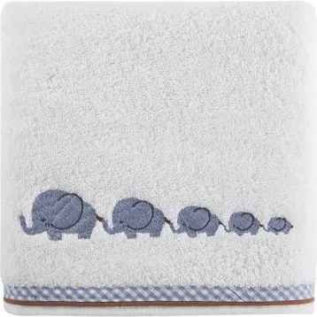 DomTextilu Biele uteráky pre bábätká so sloníkmi 6916-19082