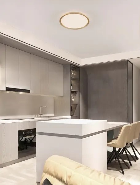 LED stmievateľné zlaté dizajnové stropné svietidlo Aoton 40