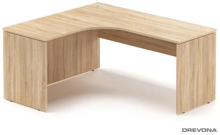 Drevona, PC stôl, REA PLAY RP-SRD-1600, ĽAVÝ, dub bardolino