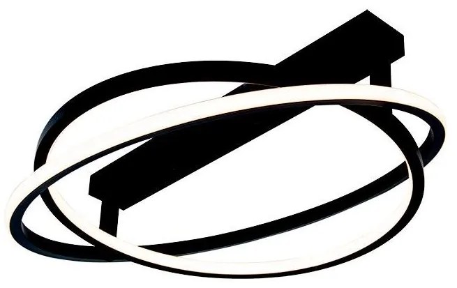 Zambelis 22016 - LED Stmievateľný prisadený luster LED/56W/230V pr. 60 cm čierna