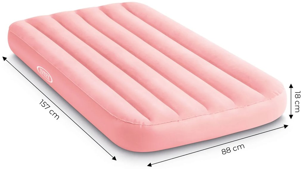 Intex Nafukovací matrac pre deti na spanie 157x88x18 ružový INTEX 66803