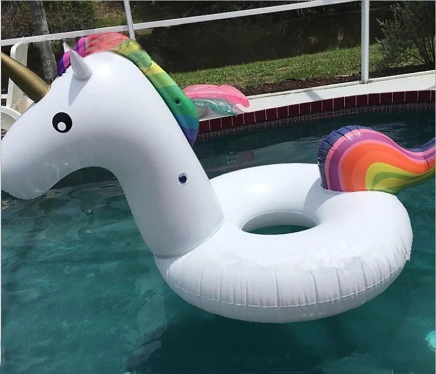 FlexiFit Tutumi, nafukovací matrac Unicorn, biela, TUR-05200