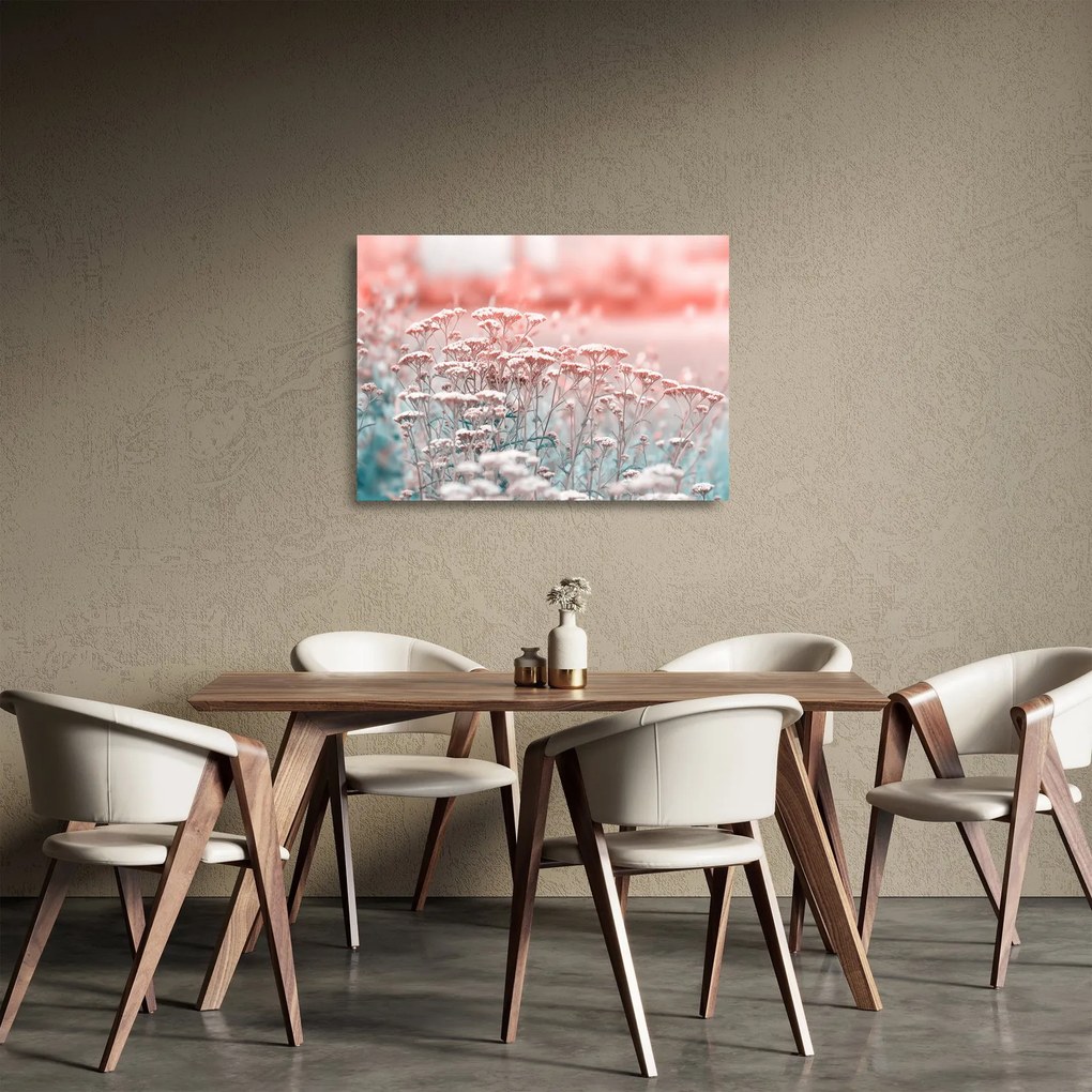 Sklenený obraz - Lúčne kvety (70x50 cm)