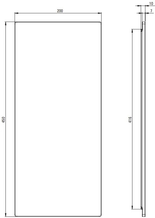 Deante, doska na krájanie 450x200x10 mm pre kuchynský drez, čierna, DEA-ZDM_N00N