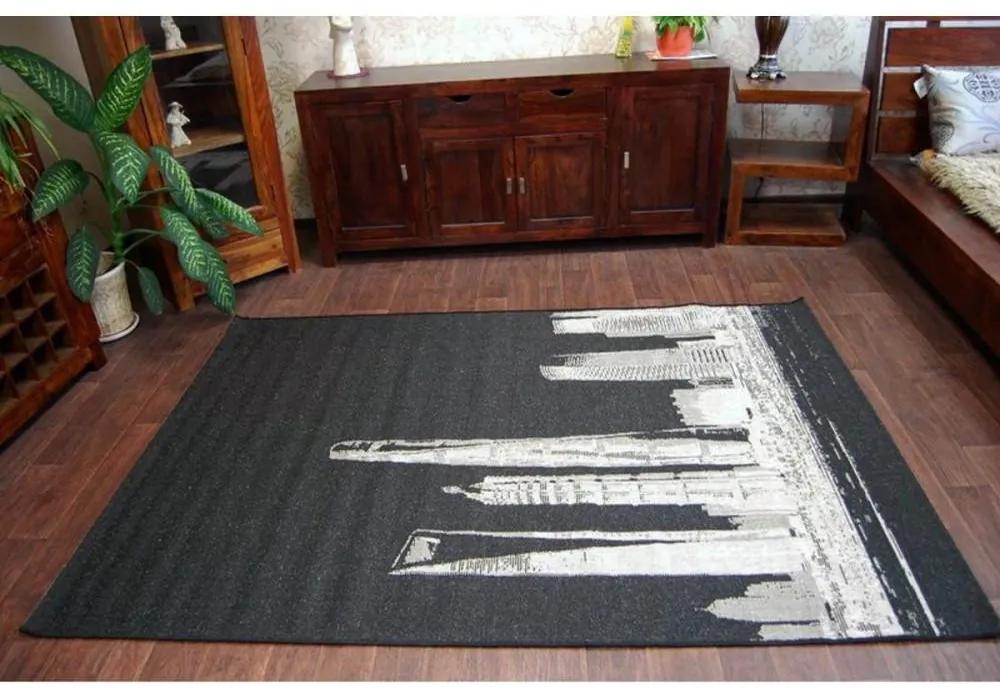 Kusový koberec City čierny 240x330cm