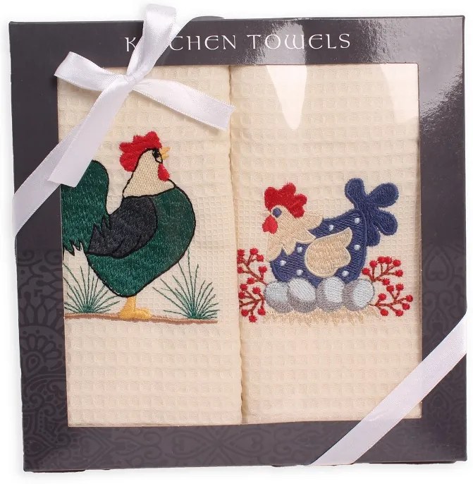 Utierky v darčekovom balení 2 set Sliepočky