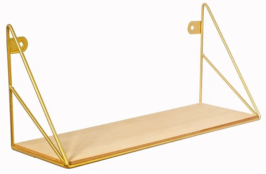 Sass & Belle Polička Loft zlatá 35 cm