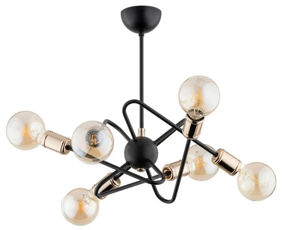 Prisadený luster VIRGINIA 6xE27/60W/230V