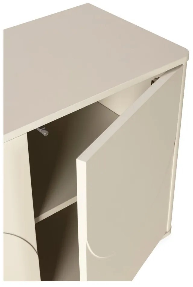Krémovobiela komoda 180x75x40 cm Solei – MOME