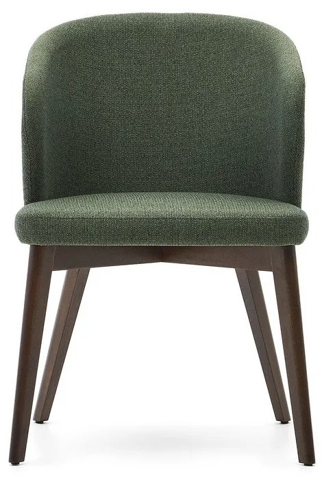 Tmavozelené čalúnené jedálenské kreslo Darice – Kave Home