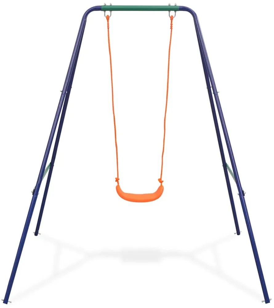 Jednomiestna hojdačka a hojdačka pre batoľatá 2 v 1, oranžová