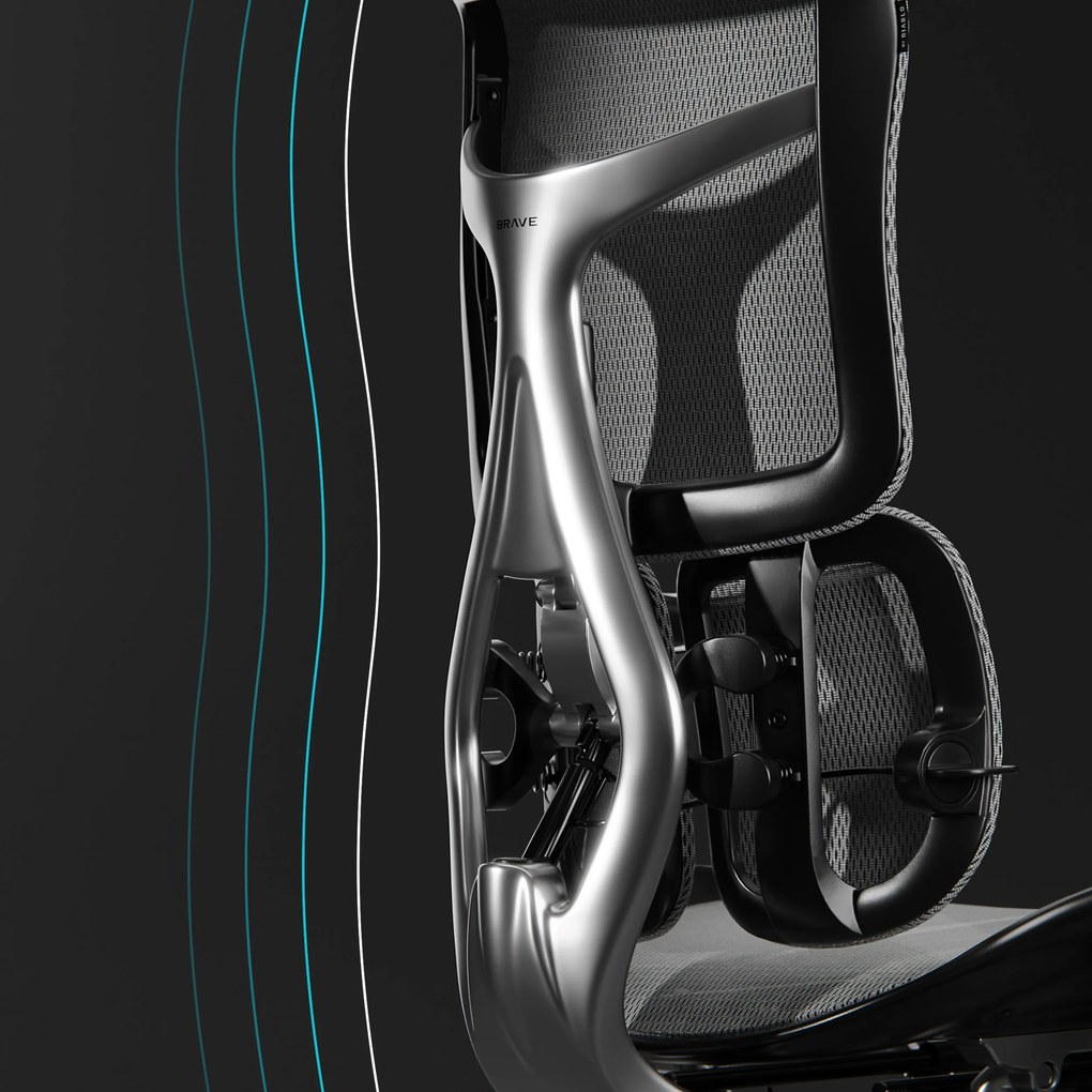 Ergonomické kancelárske kreslo V-Kinetic, čierne