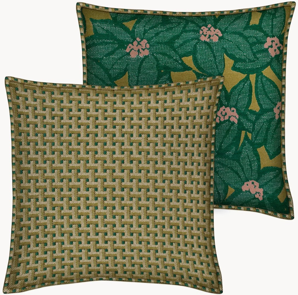 Ručne vyrobený obojstranný vankúš do exteriéru Janis & Michelle