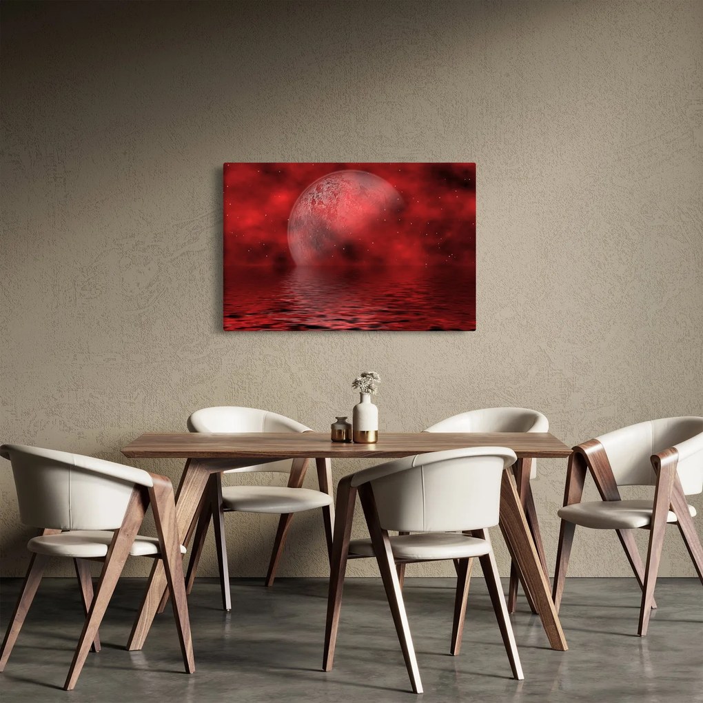 Obraz - Mesiac na hladine (90x60 cm)