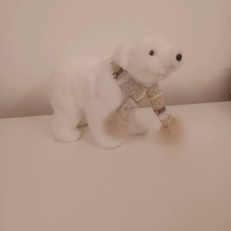 DECOLED Medvídek, 30 x 11 x 20 cm, bílý