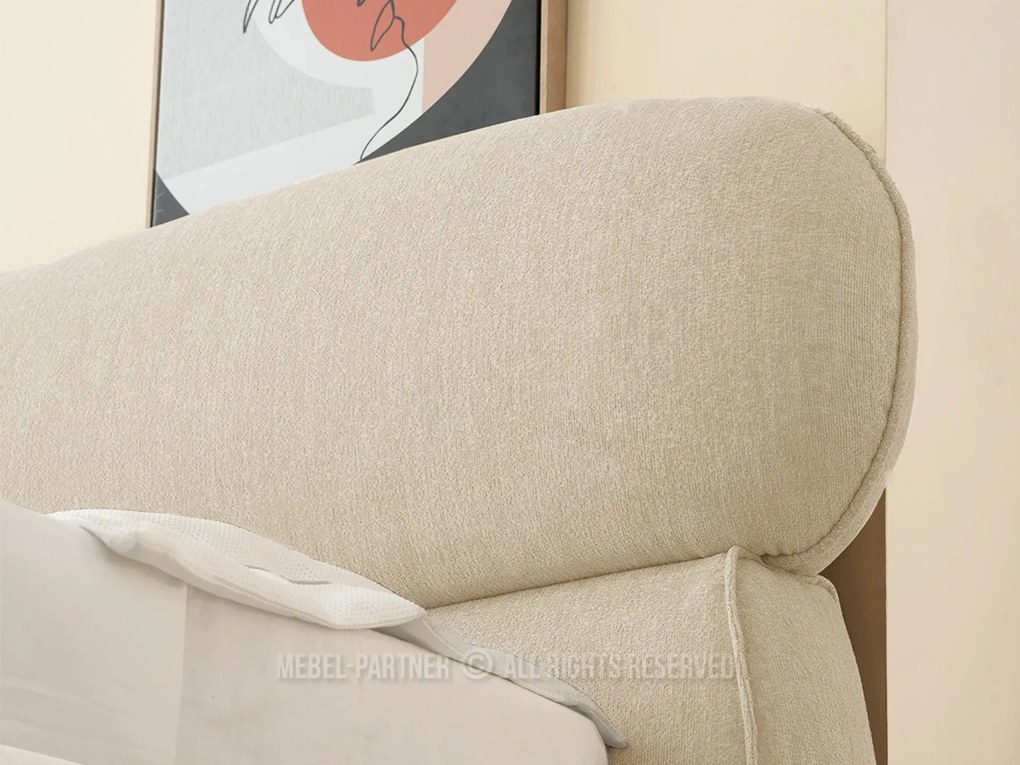 Manželská posteľ 160 cm Asesora 160 (béžová + čierna). Akcia -45%. Vlastná spoľahlivá doprava až k Vám domov. 1137376