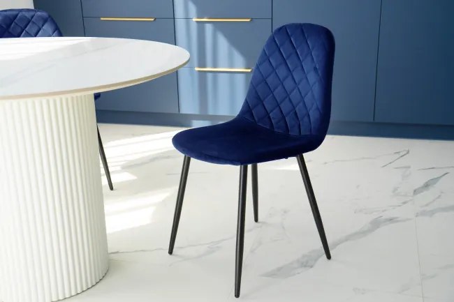 Jedálenská stolička ORLANDO zamatová, granátová