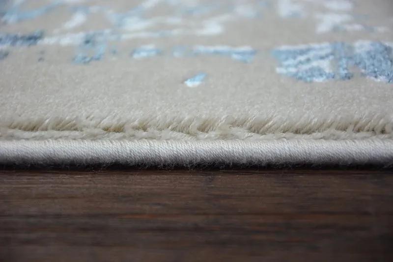 Kusový koberec MANYAS Mariet modro-krémový