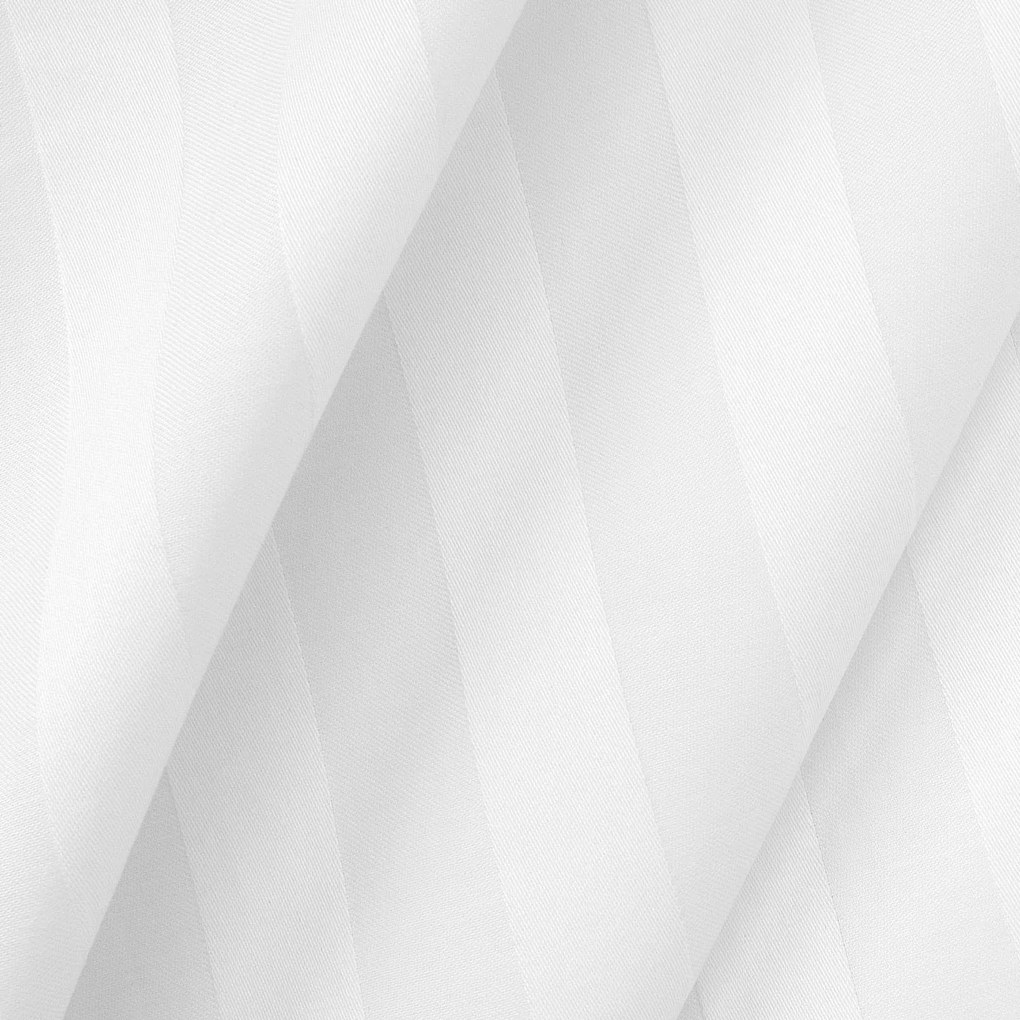 BAMBUSOVÉ POSTEĽNÉ OBLIEČKY STRIPE WHITE 220X200 CM, 2 KS 70X80 CM, 4 KS 40X40 CM BIELA