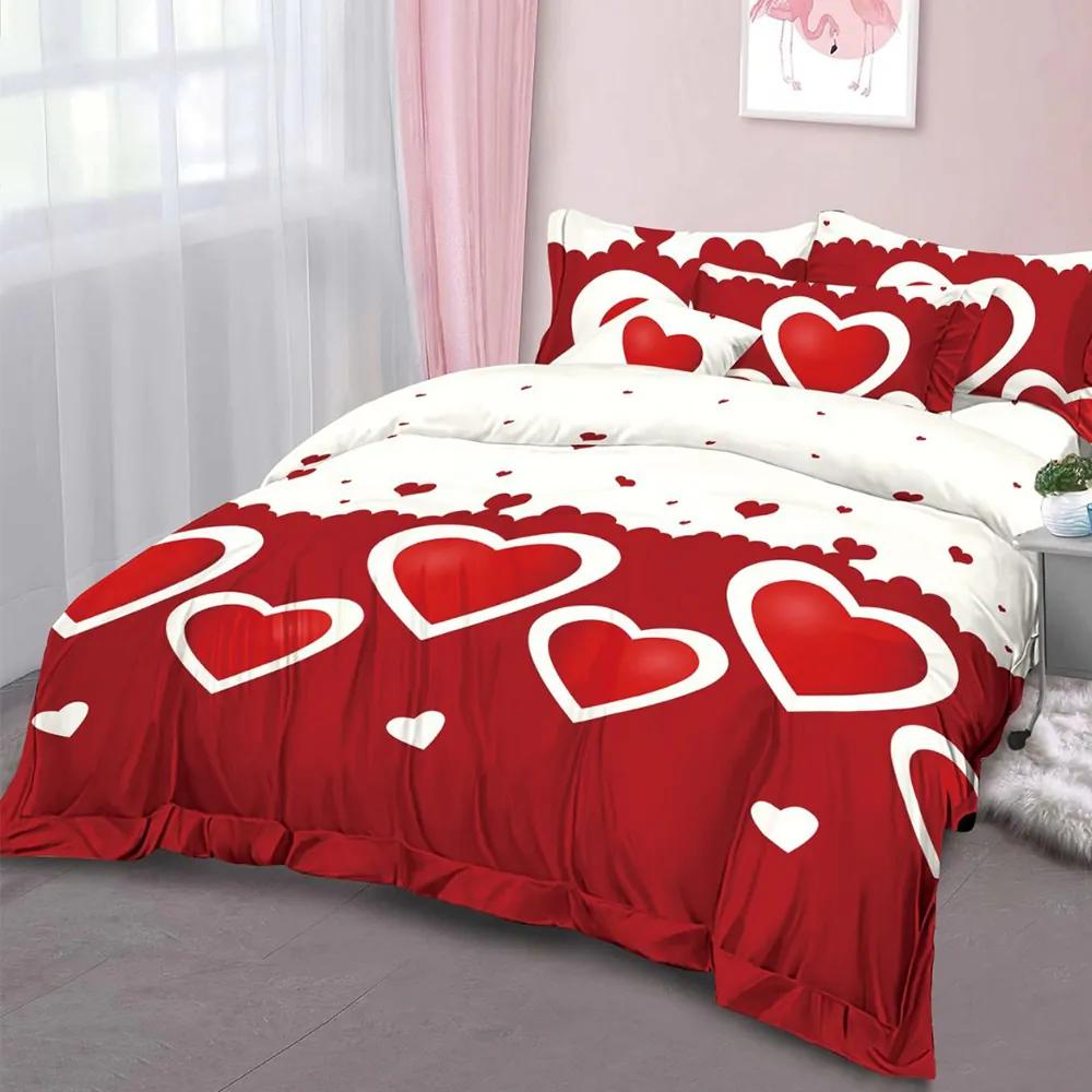 Bavlnené posteľné obliečky 3-dielne Love DL65426