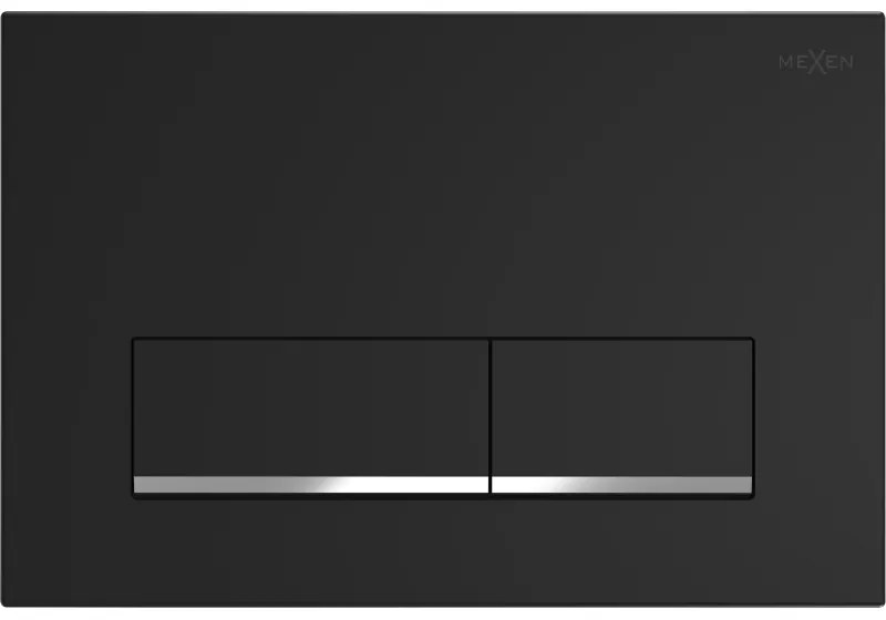 Mexen Fenix 12, splachovacie tlačidlo pre Mexen modul, čierna matná-chrómová, 601203