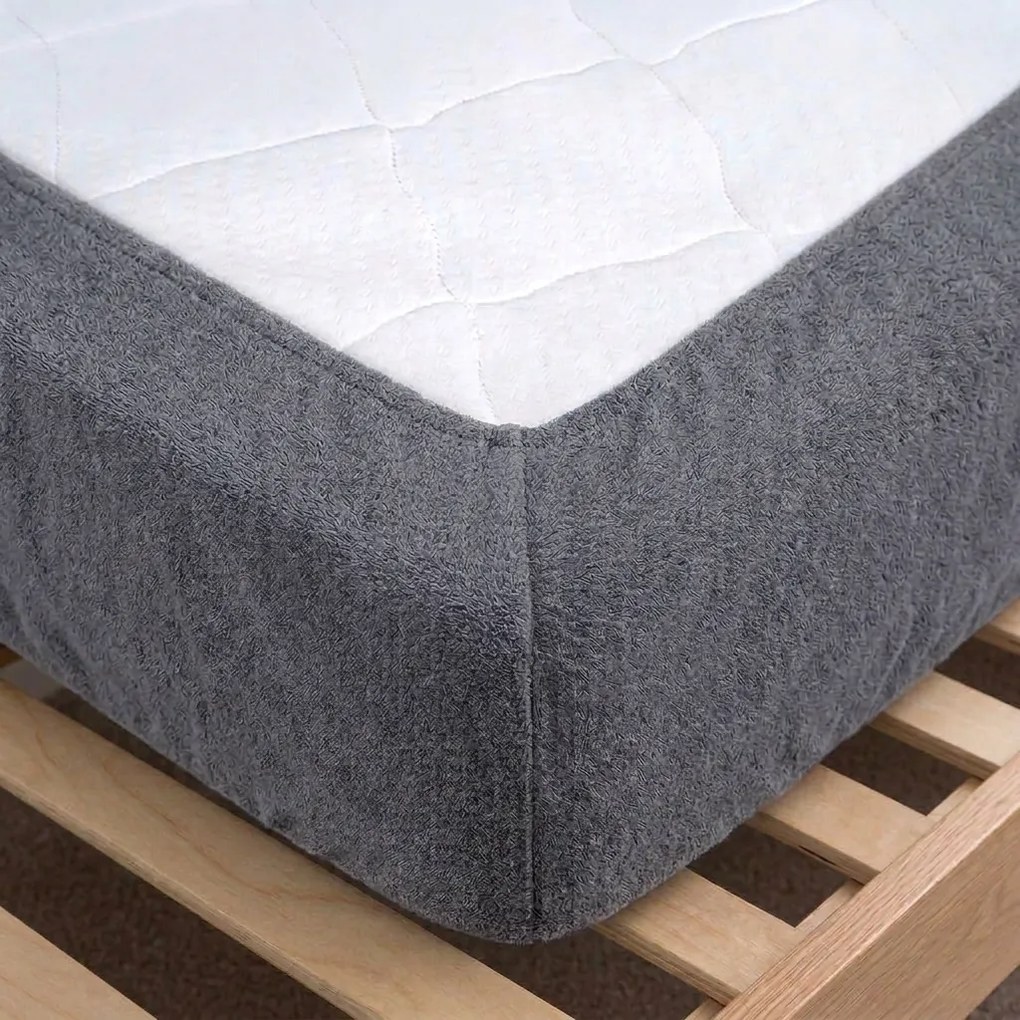 4Home froté prestieradlo IDEAL antracit, 90–100 x 200 cm, 90–100 x 200 cm