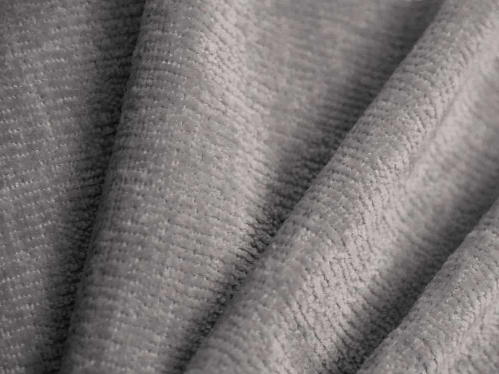 Svetlosivá čalúnená jednolôžková posteľ s úložným priestorom s roštom 90x200 cm Kaelle – Micadoni