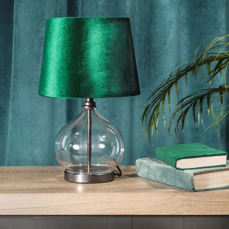 LAMPA JOY 25X25X40 CM SMARAGDOVÁ