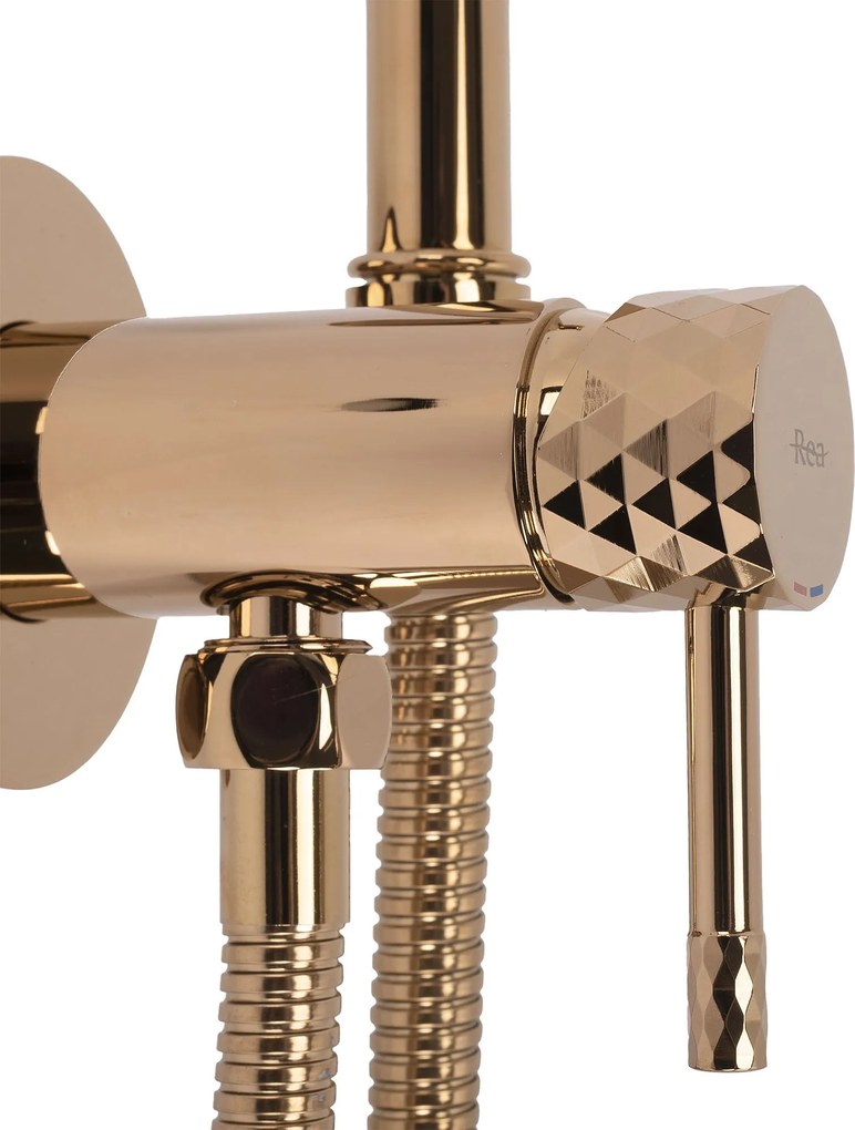 Rea Lungo Loop Diamond, podomietková bidetová batéria, medená lesklá, REA-B8971