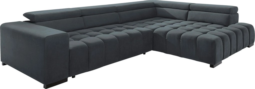 XXXLutz ROHOVÁ SEDAČKA, textil, tmavosivá MID.YOU - Sedačky - 000694006511