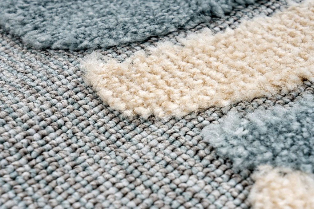 Obsession, Detský kusový koberec My Fano 391 Spac kruh, 133x133 (priemer) kruh, modrá, detská izba