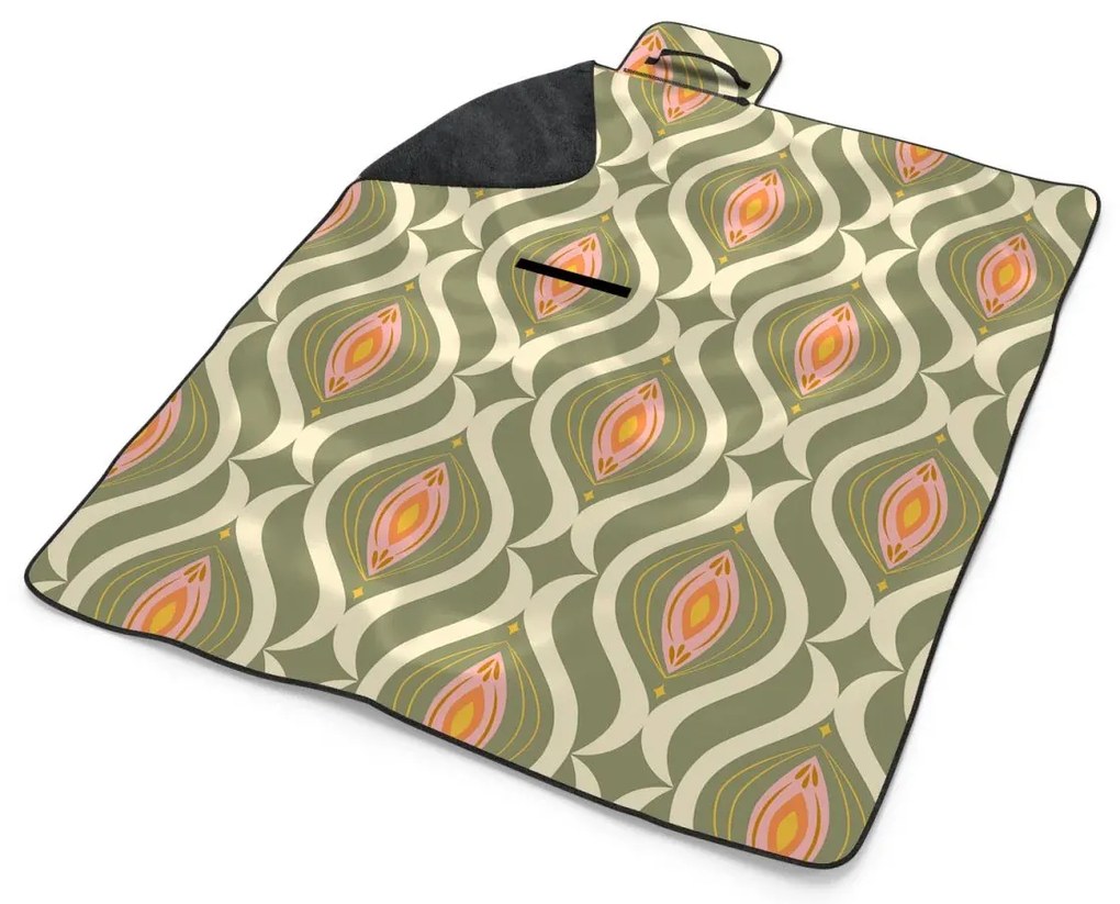 Sablio Plážová deka Retro ornament: 200x140 cm