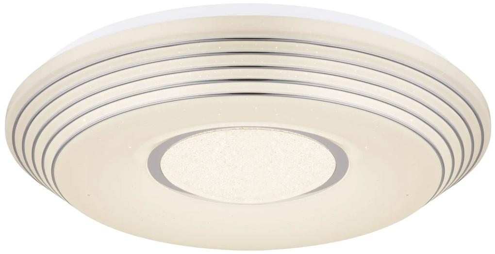 GLOBO Moderné stropné svietidlo LED s trblietavým efektom PILLO, 40 W, teplá biela-studená biela, 50 cm, o