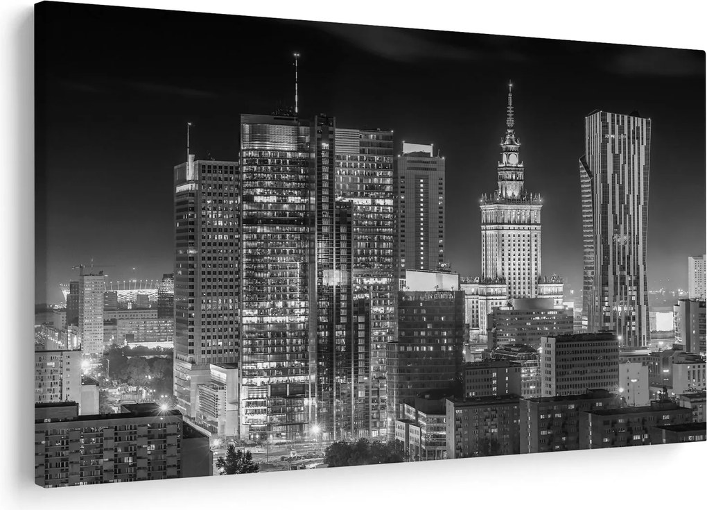 Obraz - Čiernobiely New York (90x60 cm)