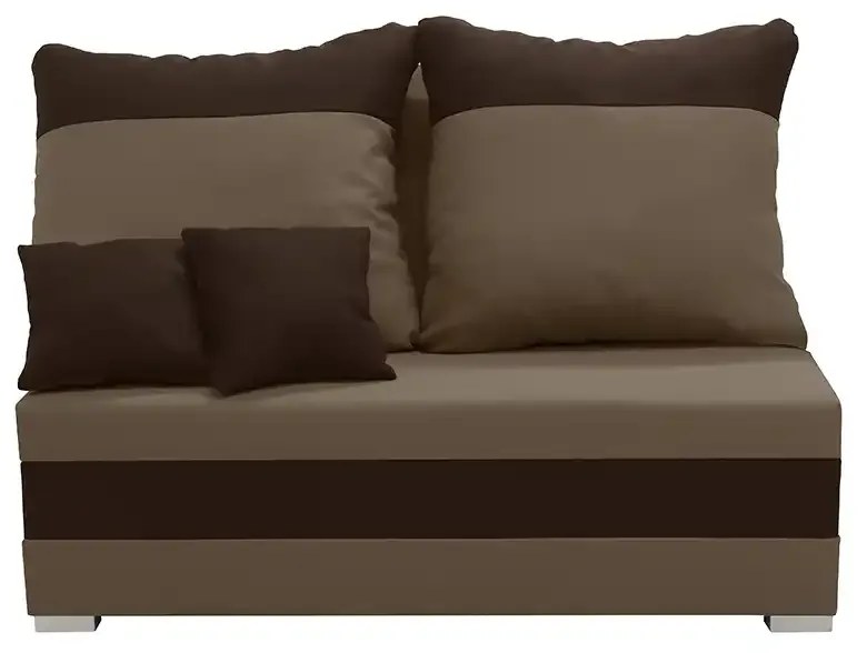 Dvojmiestna pohovka s funkciou spania GUSTO 2 Svetlo hnedá/tmavo hnedá