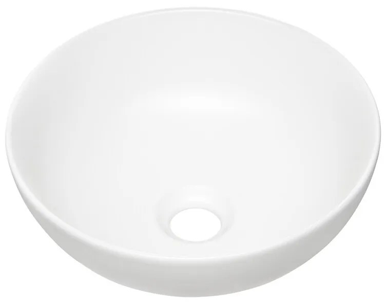 Keramické umývadlo na dosku DOMI 32 cm biele