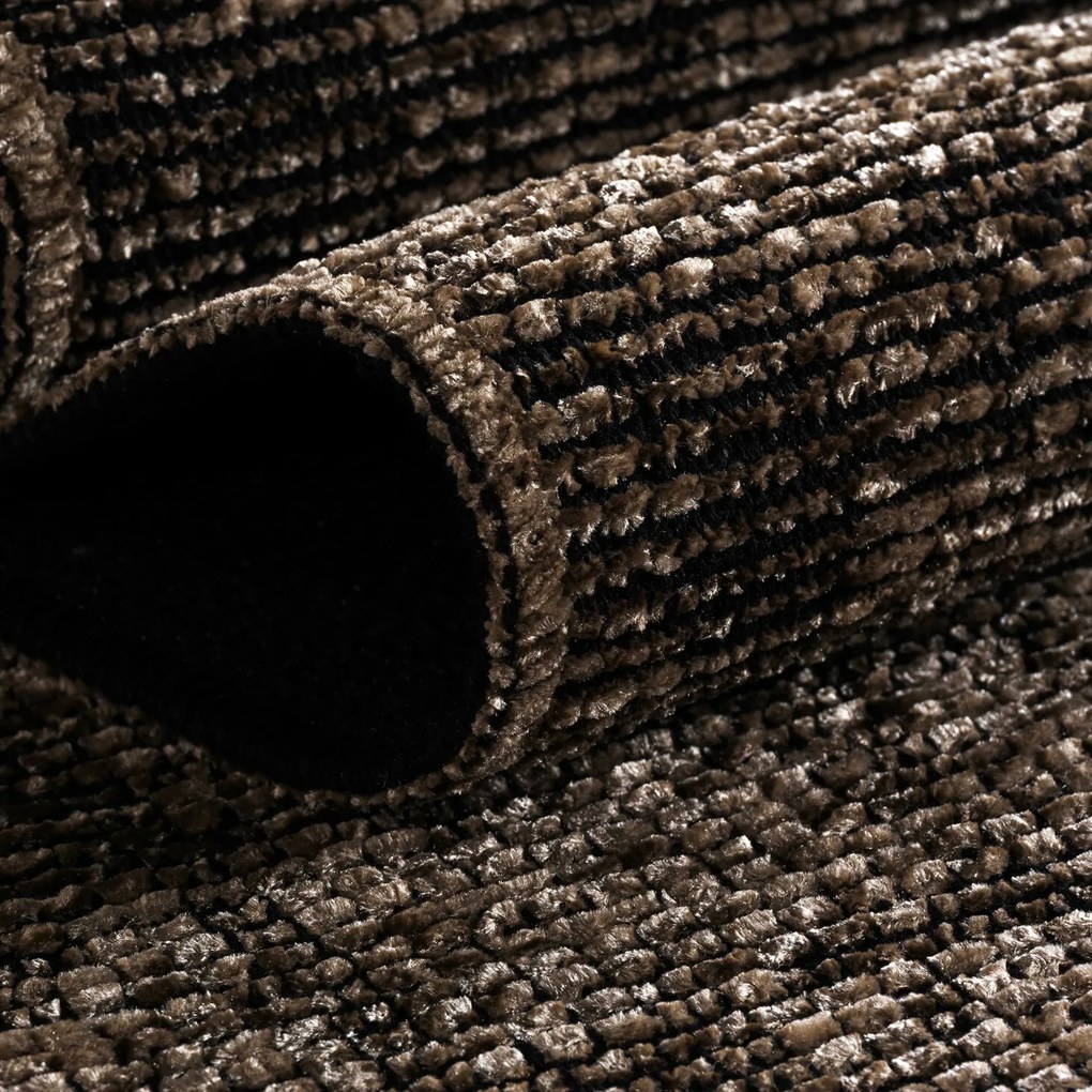 Ayyildiz, Kusový koberec Space 1900 brown, 160x230, hnedá, chodba / predsieň