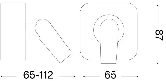 Ideal Lux - LED Nástenné bodové svietidlo BEAN LED/3W/230V CRI 90 zlatá