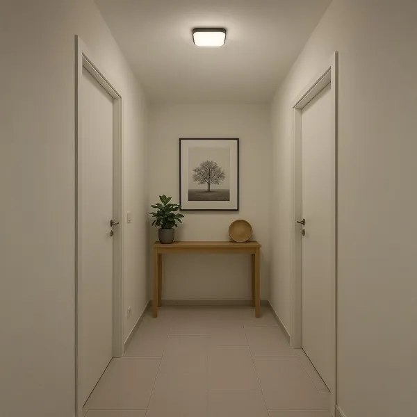 LED stropné svietidlo NEMO LED/11W/230V 26x26 cm čierne